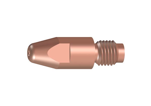 Stromdüse für MIG/MAG-Schweißbrenner; E-Cu für Al; M8; Ø 1,0; 30 mm Stromdüse für MIG/MAG-Schweißbrenner; E-Cu für Al; M8; Ø 1,0; 30 mm