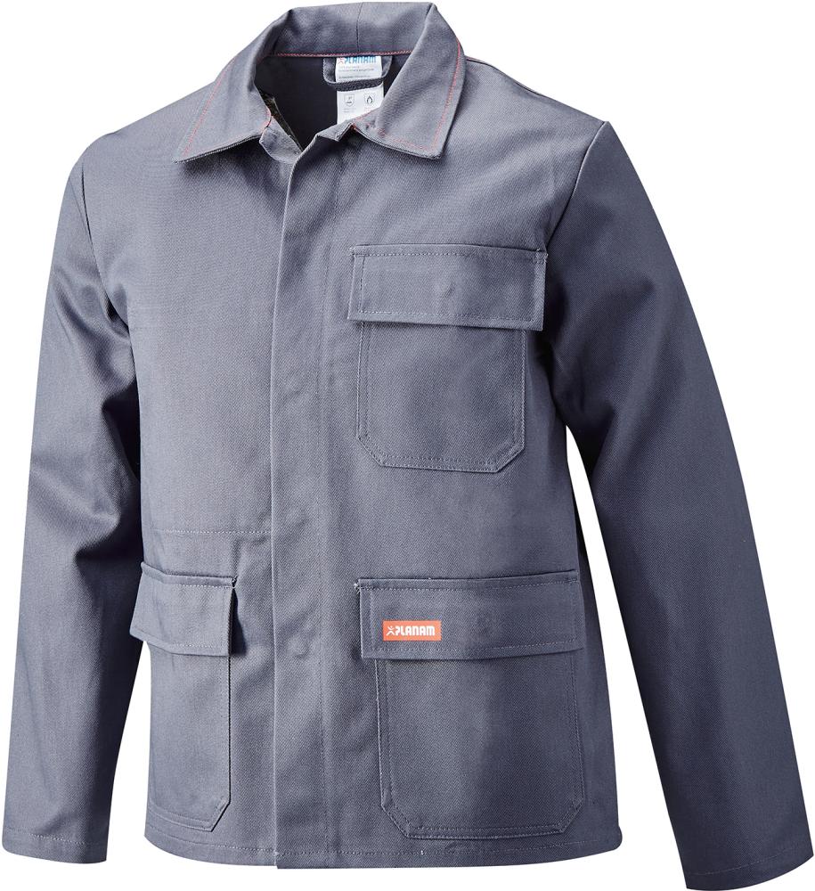 Schweisserjacke,Gr.48,360 g/qm,grau Schweisserjacke,Gr.48,360 g/qm,grau