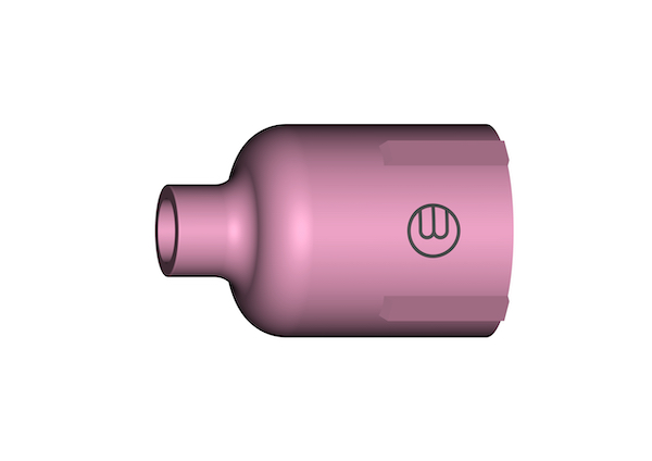 Gasdüse für WIG-Schweißbrenner; Keramik; Jumbo-Ausf. mit Gaslinse; (57N75); Gr. 6; Ø 9,5 mm Gasdüse für WIG-Schweißbrenner; Keramik; Jumbo-Ausf. mit Gaslinse; (57N75); Gr. 6; Ø 9,5 mm