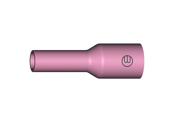 Gasdüse für WIG-Schweißbrenner; Keramik; Ausführung mit Gaslinse; (54N15L); Gr. 7; Ø 11,0 mm Gasdüse für WIG-Schweißbrenner; Keramik; Ausführung mit Gaslinse; (54N15L); Gr. 7; Ø 11,0 mm