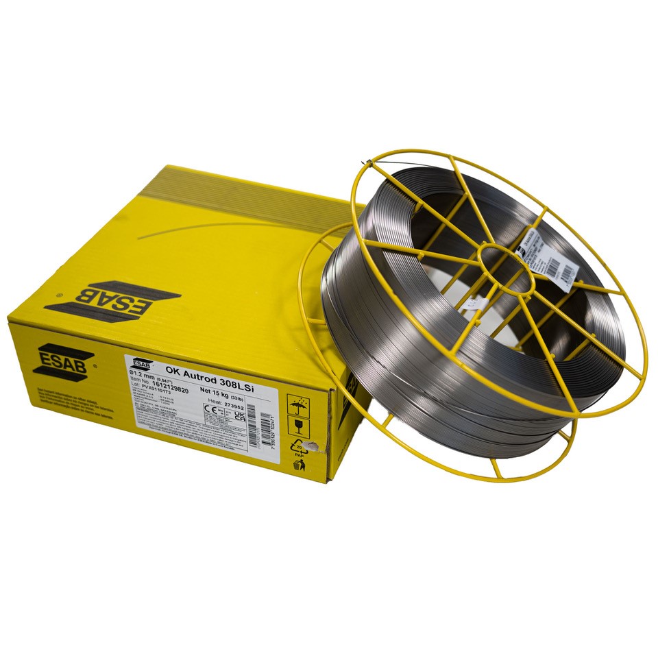 ESAB Drahtelektrode OK Autrod 308LSi Ø 1,2mm - 15 kg Spule / Edelstahl