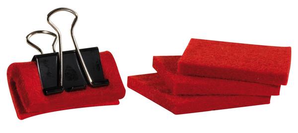 Reinigungsfilze, rot für Stahl (Set) Reinigungsfilze, rot für Stahl (Set)