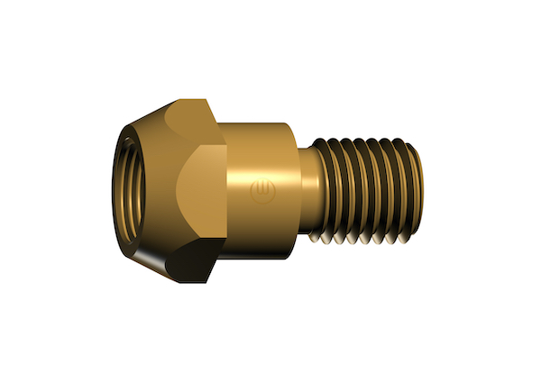 Düsenstock für MIG/MAG-Schweißbrenner; M8; Messing; 26 mm; kurz