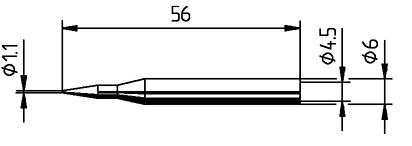 Lötspitze bleistiftsp. gera. Nr.0162BD