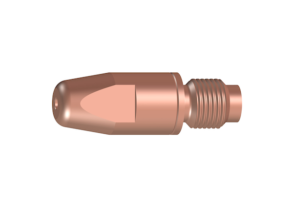 Stromdüse für MIG/MAG-Schweißbrenner; CuCrZr; M8; Ø 1,0; 30 mm