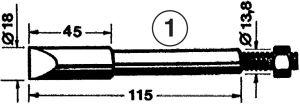 Lötspitze meißelförmig vers. Nr.0202MZ