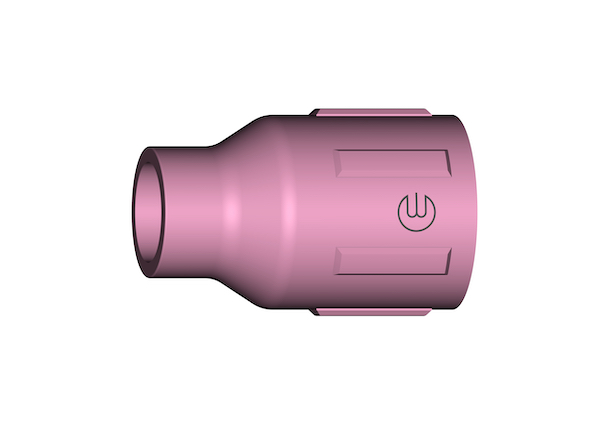 Gasdüse für WIG-Schweißbrenner; Keramik; Ausführung-Gasdiffusor; Ø 16,0 mm; 50 mm
