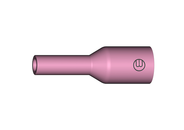 Gasdüse für WIG-Schweißbrenner; Keramik; Ausführung mit Gaslinse; (54N17L); Gr. 5; Ø 8,0 mm Gasdüse für WIG-Schweißbrenner; Keramik; Ausführung mit Gaslinse; (54N17L); Gr. 5; Ø 8,0 mm